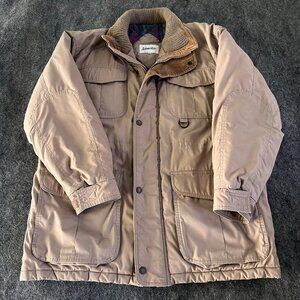 Vintage St. John's Bay khaki utility field coat Mens Large